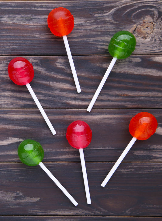 Six Mixed Flavor Lolli Pops